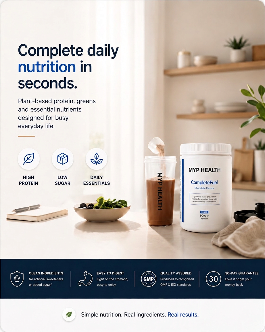MYP Health — complete daily nutrition in seconds